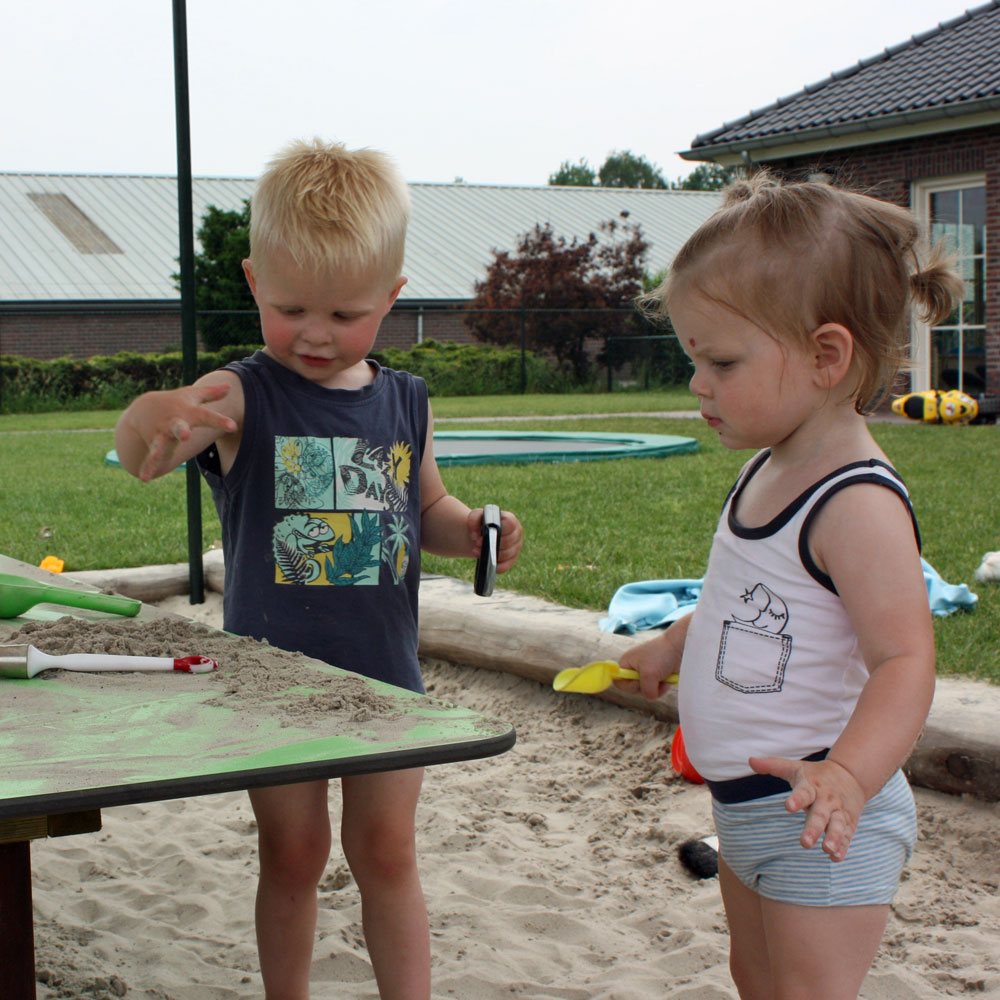 Zandkasteel-kinderdagverbli Begin van de dag bij kinderdagverblijf